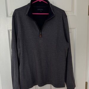 Banana Republic Men's Dark Gray Zip-Up Sweater